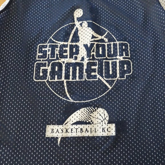 Basketball BC- Reversible Jersey Mesh Navy and White Men's Size Small - Picture 10 of 11